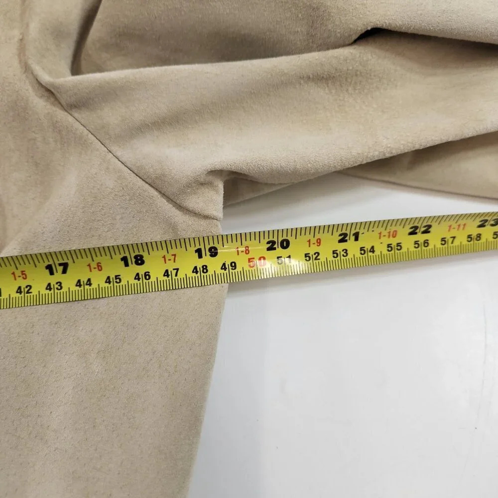 Danier Matching 2-Piece Suede Jacket & Crop Pants Size  12 - Picture 15 of 16